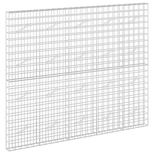 vidaXL Gabion s drátem 5 mm a síťkou 10x10 cm 250x10x200 cm