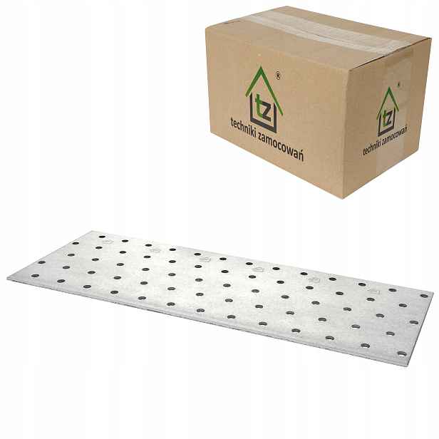 Děrované destičky 100x260 x 2 mm 50 ks Tesařské spojky ploché PP14