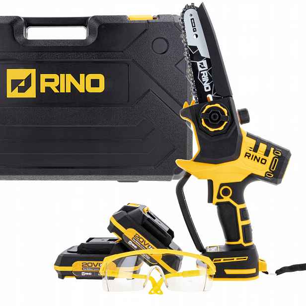 Akumulátorová Řetězová Pila 20V Rino Větvení Mini Pila 2X2AH 150 MM