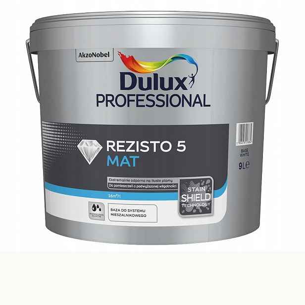 Barva Professional Dulux Rezisto 5 4,44L Designová bílá