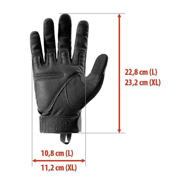 NC1798 VEL.XL ČERNÉ TAKTICKÉ RUKAVICE NILS CAMP