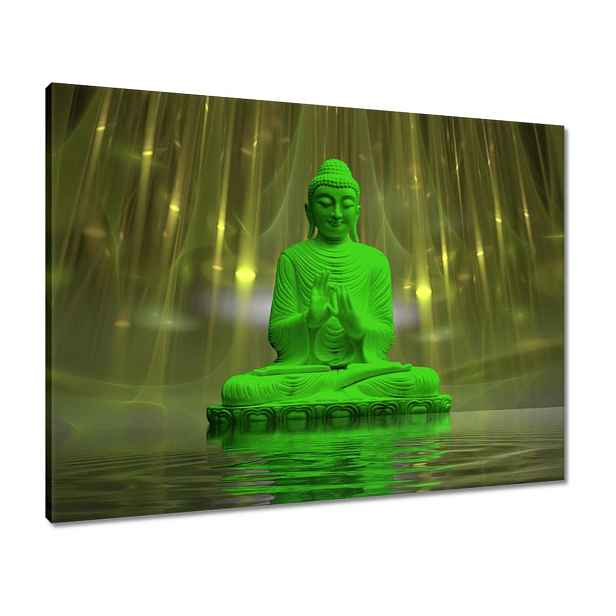 Obrazy 80x60 Zelený Buddha Buddhismus