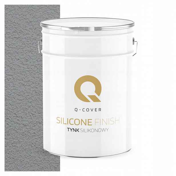 Silikonová Fasádní Omítka Šedá Modrá F243 15 Kg Granulace 2.0 mm