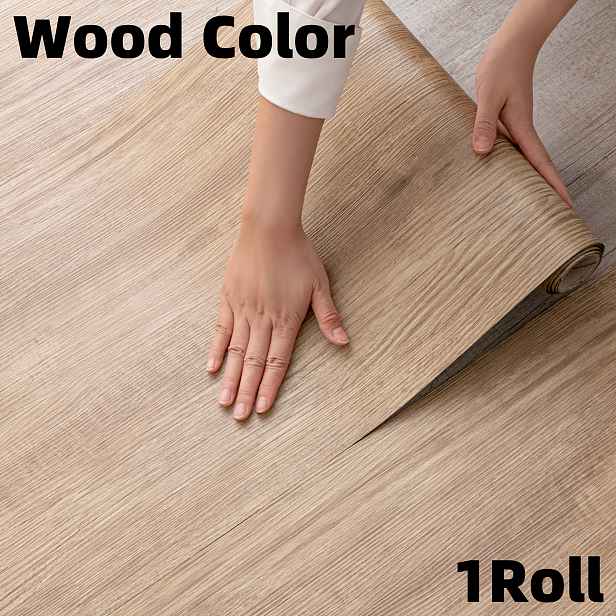 TEMU 1/2/3 Role Velká Role (300 cm x 40 cm) Silná Samolepicí XPE Vinylová Podlaha Vhodná pro Domácí Renovaci - Samolepící Dřevěná Podlaha, Odolná