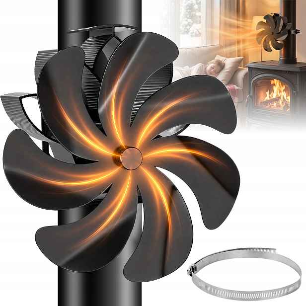 Krbový Ventilátor Termoelektrický Větráček Napájený Teplem Turbína