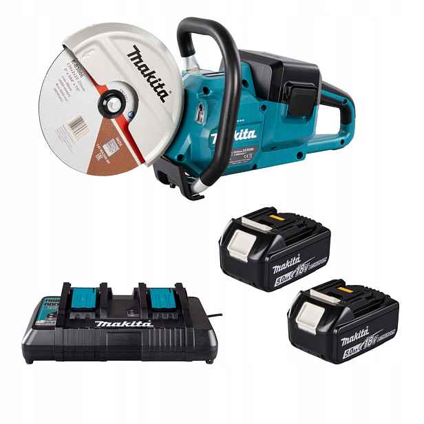 Aku kotoučová řezačka Makita DCE090T2X1 Lxt 2x18V 2x5Ah Bl 230 mm brzda