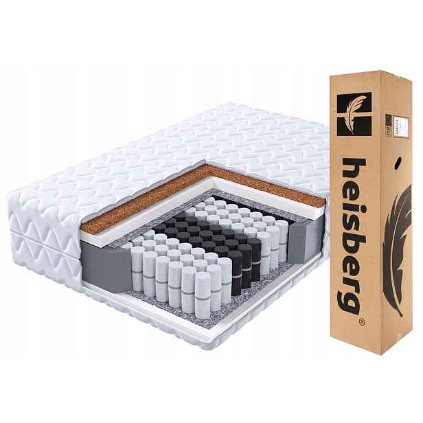 Matrace 80x200 taštičková7 zón pocket House Max kokos H3/H4 Heisberg