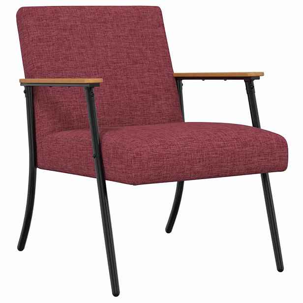 vidaXL křeslo Víno Červené textil