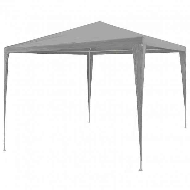 vidaXL Party Stan Světle šedá 300 x 300 x 255 cm PE a ocel