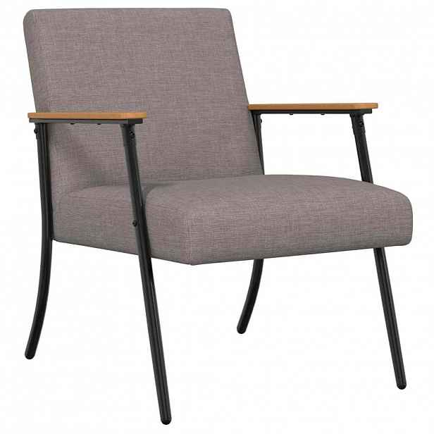 vidaXL křeslo Taupe textil