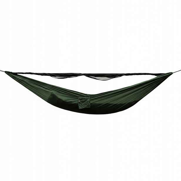 Houpací síť TigerWood Vážka V1 long s moskytiérou Double Zip, zelená