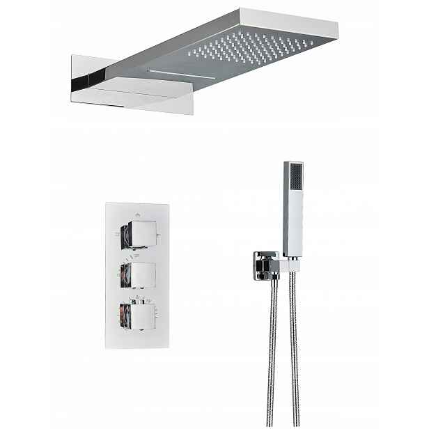 Podomítkový Set Chromový Termostat Vodopád