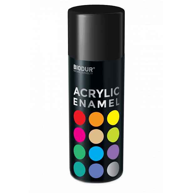 Akrylový email ve spreji - lesklá černá 400ml/RAL 9005