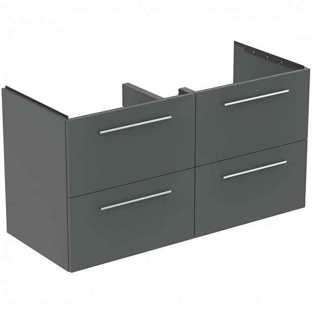 Ideal Standard i.Life B - Umyvadlová skříňka 120x63x51 cm, 4 zásuvky, šedý matný křemen T5278NG