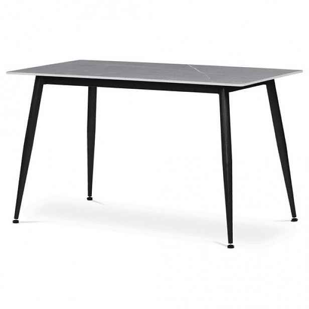 Jídelní stůl Autronic 130x70 cm šedá Keramika HT-403M GREY