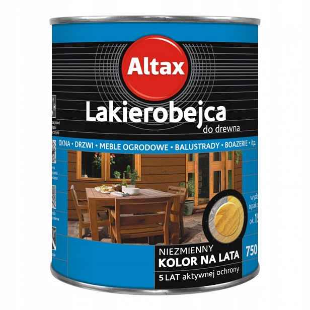 Lazura na dřevo Altax 2,5 l hnědá pololesklá