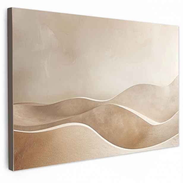 MuchoWow OBRAZ NA PLÁTNĚ Béžová - Příroda - Abstraktní - Moderní 120x80 cm