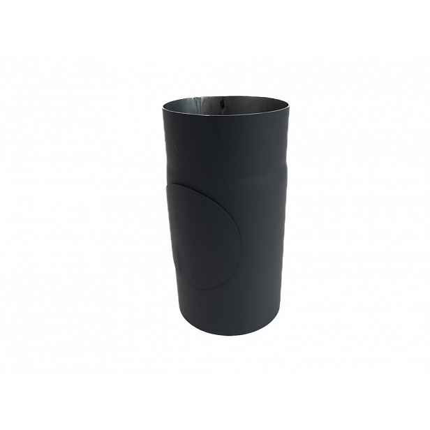 Roura kouřová s čis. otvorem 130 mm/100 cm, silnostěnné 1,5 mm, černá MA654713