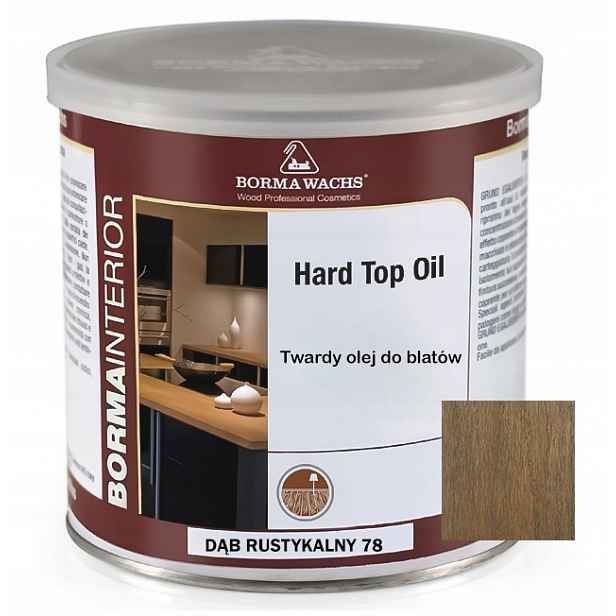 Tvrdý Olej Na Dřevěné Desky Borma Wachs Hard Top Oil Dub Rustikální 750 ML