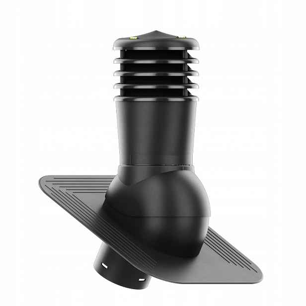 Větrací komín Smartline pod asfaltový šindel/pape fi 150 mm, nezateplený, černý