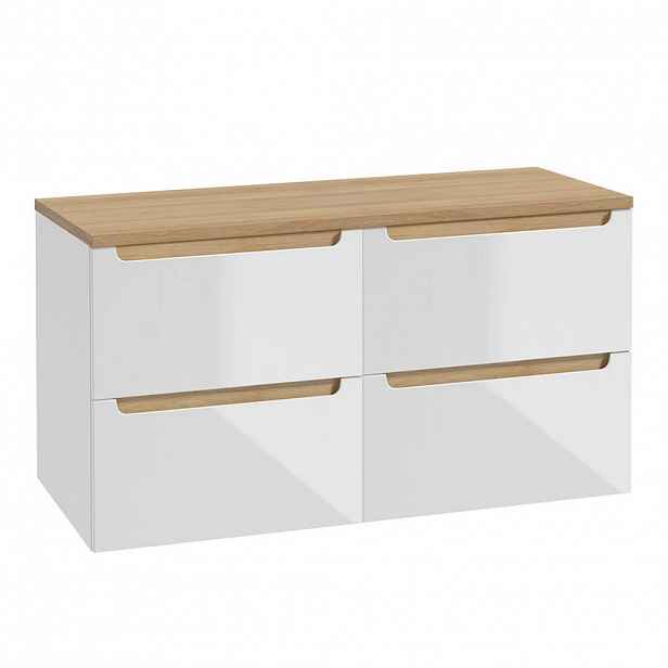 Petits-meubles SKŘÍŇKA POD UMYVADLO 120cm Livia Bílá