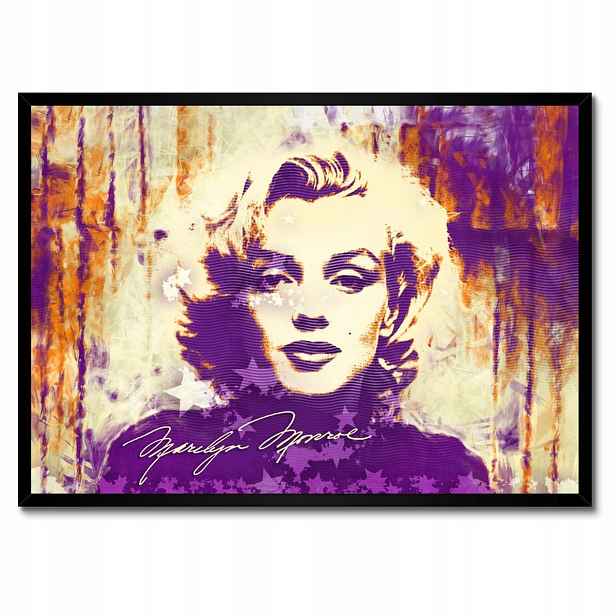 Plakáty v rámu 70x50 Marilyn Monroe Fialová
