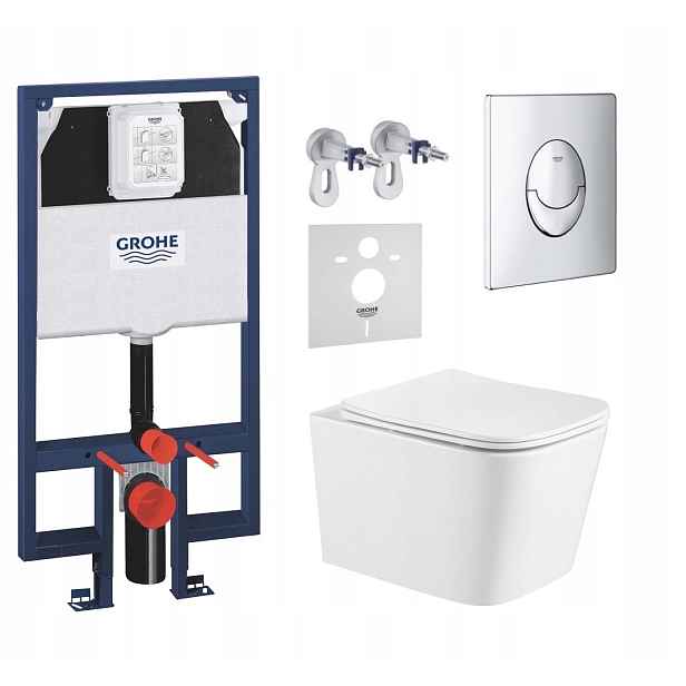 7v1 Sada Wc, Stelaz Grohe Slim Wc Mísa Imprese Tornado Tlačítko
