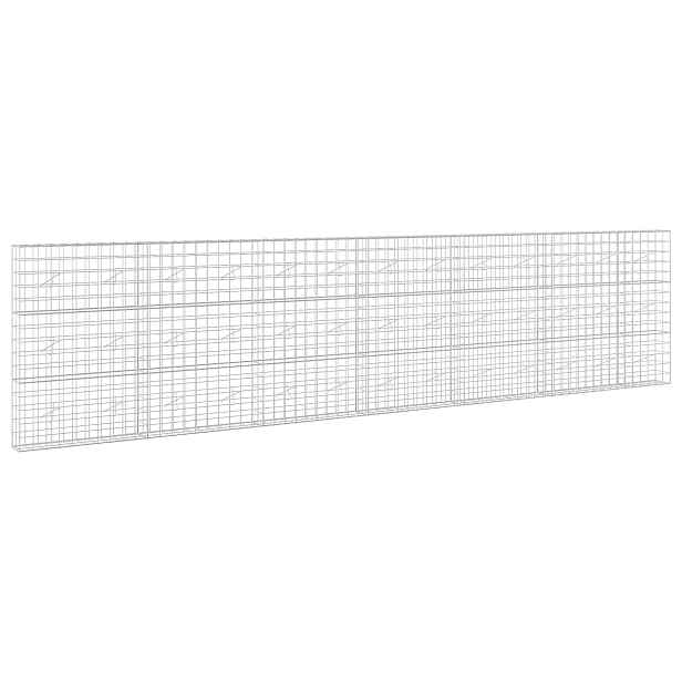 vidaXL Gabion s drátem 5 mm a síťkou 10x10 cm 650x20x150 cm