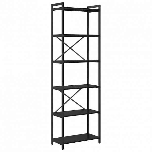 vidaXL Knihovna 60 x 30 x 189,5 cm Kompozitní dřevo Černý dub
