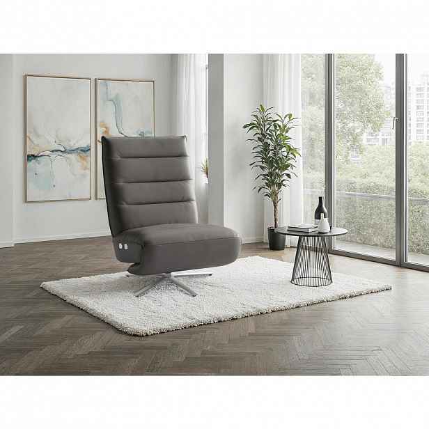 Sit & More RELAXAČNÍ KŘESLO, kůže, mokka