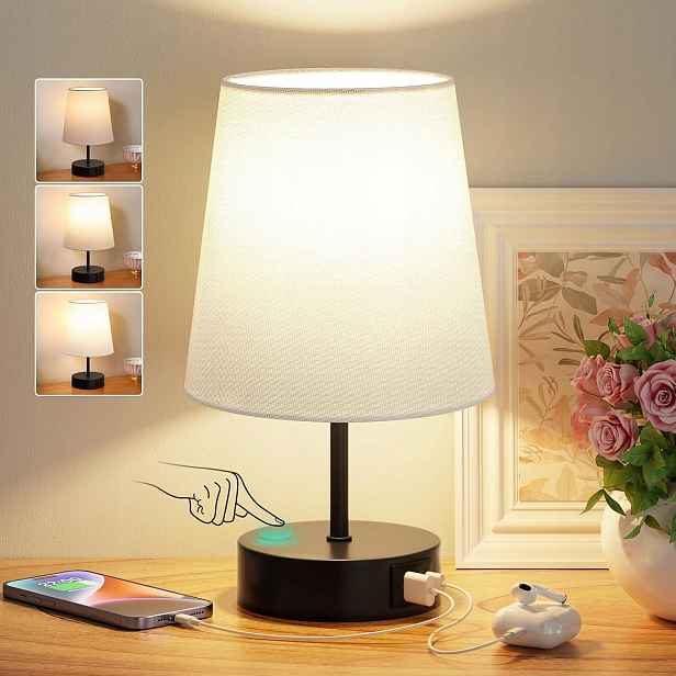 Noční lampa s dotykovým ovládáním a funkcí nabíjení přes Usb A+c