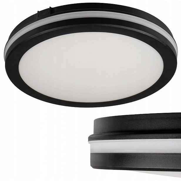 stropní svítidlo Led Stropní Svítidlo Hermetické Beno Eco 40W S měnitelnou barvou Cct Černé