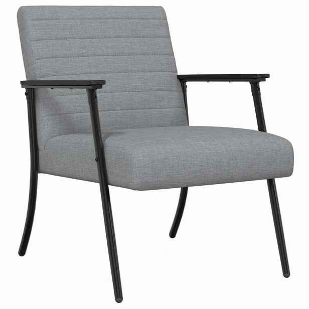 vidaXL křeslo Světle šedá 59 x 75 x 78 cm textil