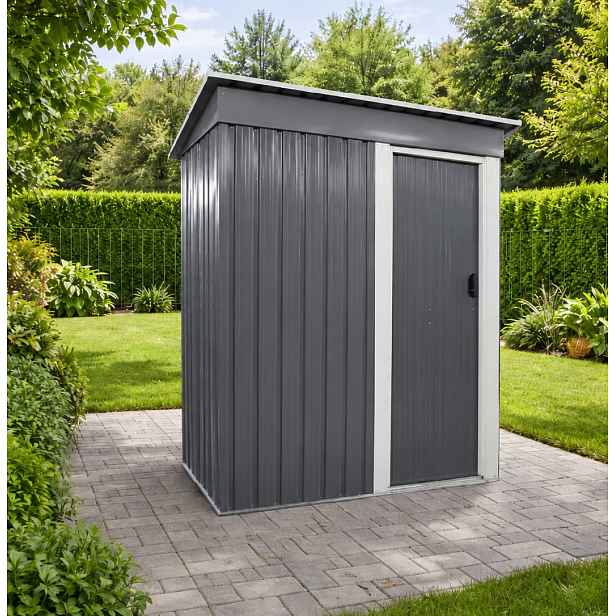 Zahradní domek BestBerg BBSH-305G / 1,4 m² / 162 x 181 x 86 cm / šedá