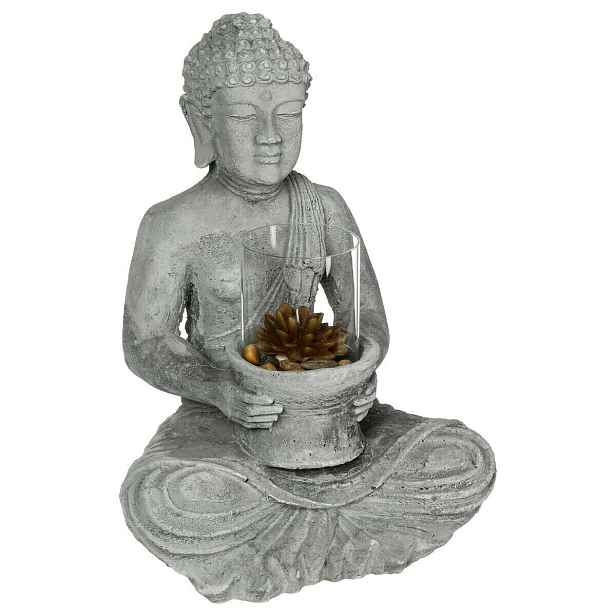 Figurka dekorace socha Buddha velká stojící 40 cm do obývacího pokoje dárek