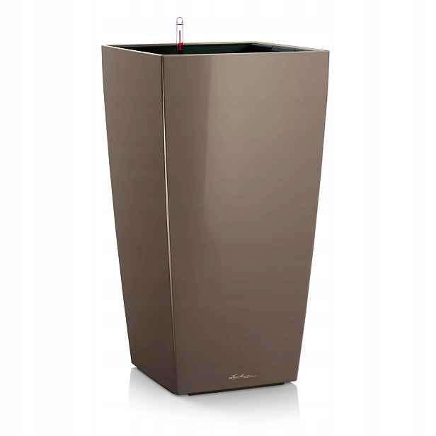 Květináč Lechuza Cubico Premium 50 samozavlažovací Taupe Lesk