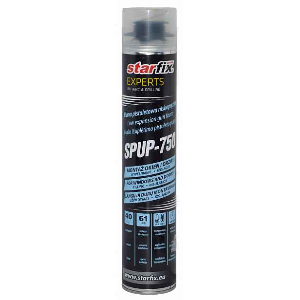 Montážní pěna 7050 ml 12 Kusů Starfix pistolová nízkotlaká izolace