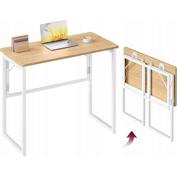 Obdélníkový psací stůl Songmics 80 x 40 x 74 cm dub přírodní