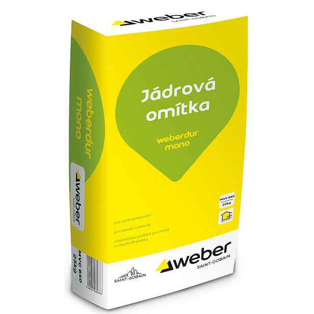 Omítka jádrová weberdur mono RU 25 kg