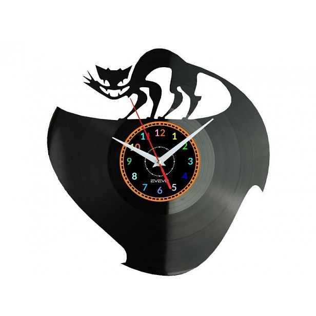 Kočka Kočky Dárek Originální dekorace do domu Hodiny z vinylové desky
