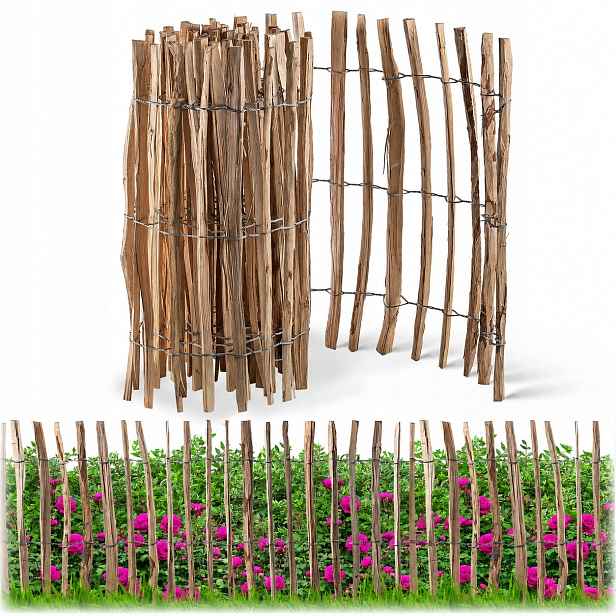 Plot Z Lieskového Dřeva, Zahradní Plot, Rozvinutelný, Ochranný 500x80 4-6cm