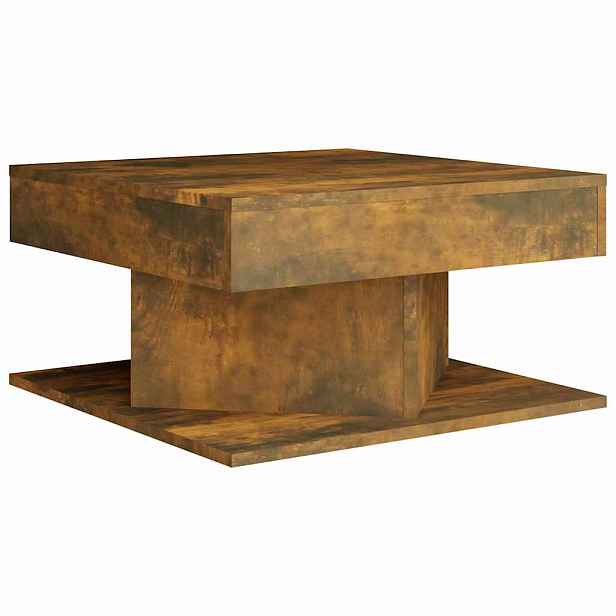 vidaXL Konferenční stolek kouřový dub 57 x 57 x 30 cm kompozitní dřevo