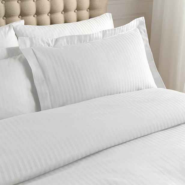 Damaškové povlaky na polštáře v sadě 2 ks 50x75 cm Satin Stripe – Catherine Lansfield