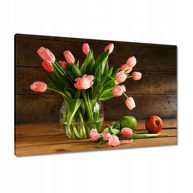 Obrazy 90x60 Červené tulipány