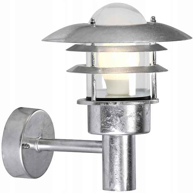 Nástěnné svítidlo Terasa Stříbrná Led 60W Nástěnné svítidlo IP44 Stmívatelné Nordlux