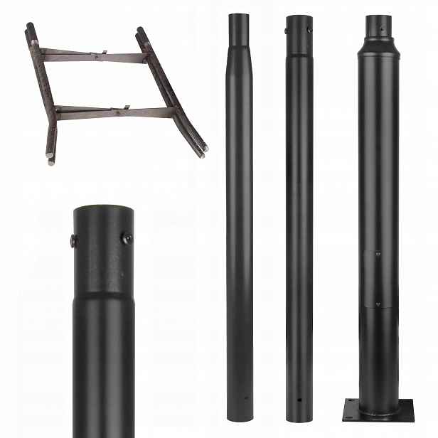 Osvětlovací sloupek Ø58 mm 20x20 cm silniční stožár 3M Pouliční Lampa Revize