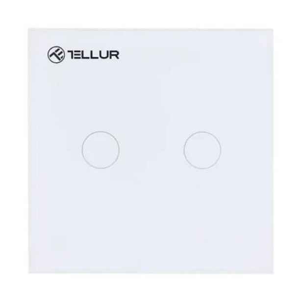 Tellur WiFi Smart Spínač, 2 porty, 1800 W, 10 A., bílý