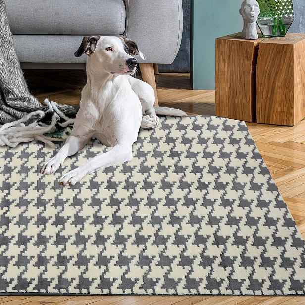 Tutumi Koberec Clover Pepitka šedý, velikost 120x170