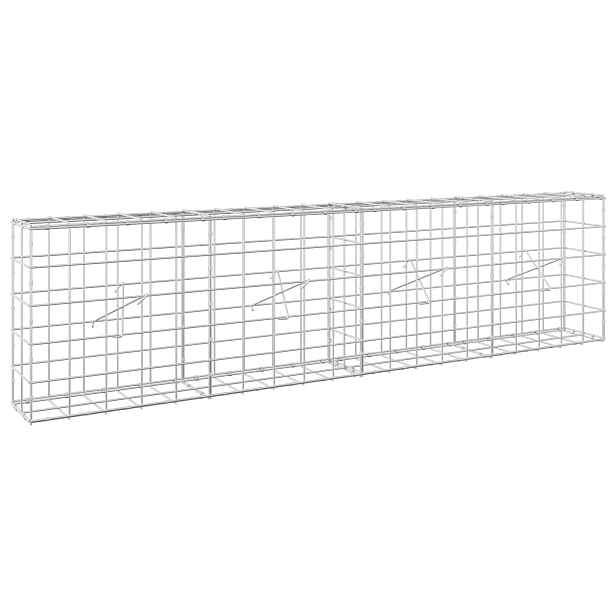 vidaXL Gabion s drátem 5 mm a síťkou 10x10 cm 200x20x50 cm