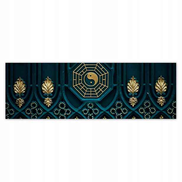 Plakáty 200x66 Abstrakce Zlatá harmonie